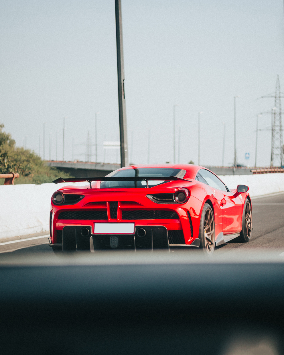 A Ferrari on a Road